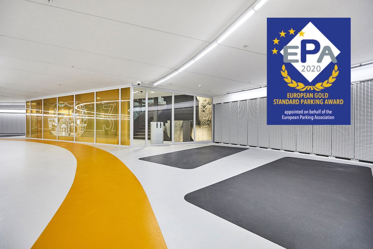 #Parkeergarage #Garenmarkt Leiden is onderscheiden met een ESPA Gold Award. Deze onderscheiding is de erkenning voor parkeergarages van een uitzonderlijke kwaliteit. Vandaag wordt de onderscheiding uitgereikt aan Wethouder Ashley North van de gemeente Leiden.