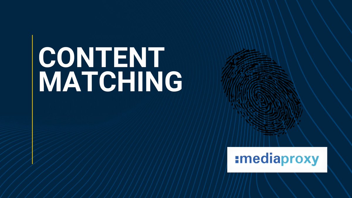 Mediaproxy's tweet photo. Mediaproxy's versatile platform includes built-in video and audio fingerprinting technologies - https://t.co/cZhAxQfWH8
#Mediaproxy #Fingerprint #AudioFingerprint #VideoFingerprint #AdTracking #LogServer #ContentMatching https://t.co/myCKjsTW20