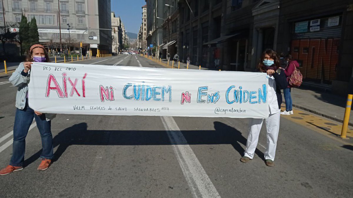 [Directe] #VagaSanitària 
#10M2021 #EstemFartes 
⭕️Sanitat 100% pública‼️
⭕️Prou precarietat laboral‼️
⭕️La salut no ha de ser un negoci‼️