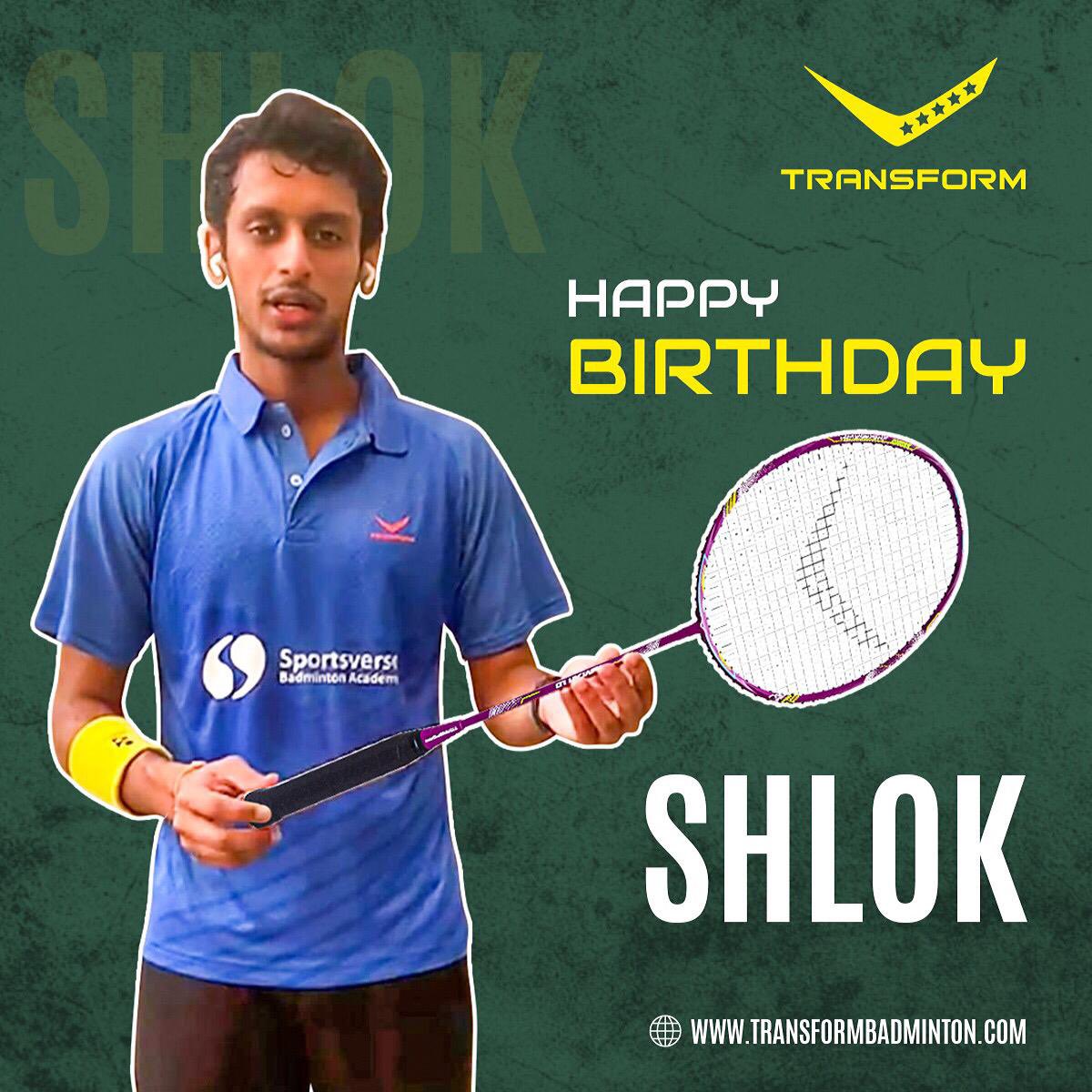 TransformBaddy's tweet photo. May the joy that you have spread in the past come back to you on this day. Wishing you a very happy birthday Shlok. @shlokh95
#transformbadminton #happybirthday #birthday2021 #birthdaywish #badmintonlove #badmintonsale #badmintonracket #badmintonindia #vocalforlocal https://t.co/NNmH8QiGhU