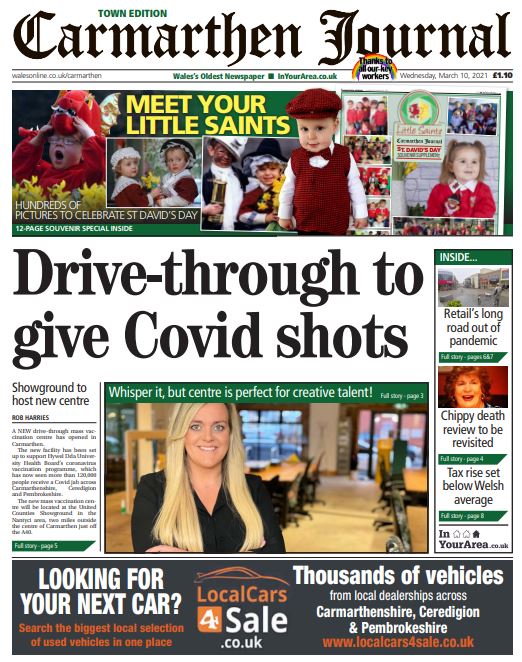 Carmjournal's tweet photo. Today's Carmarthen Journal front page 
@Carmjournal
#SupportYourLocalPaper
#buyapaper https://t.co/5NeJuTrC8j