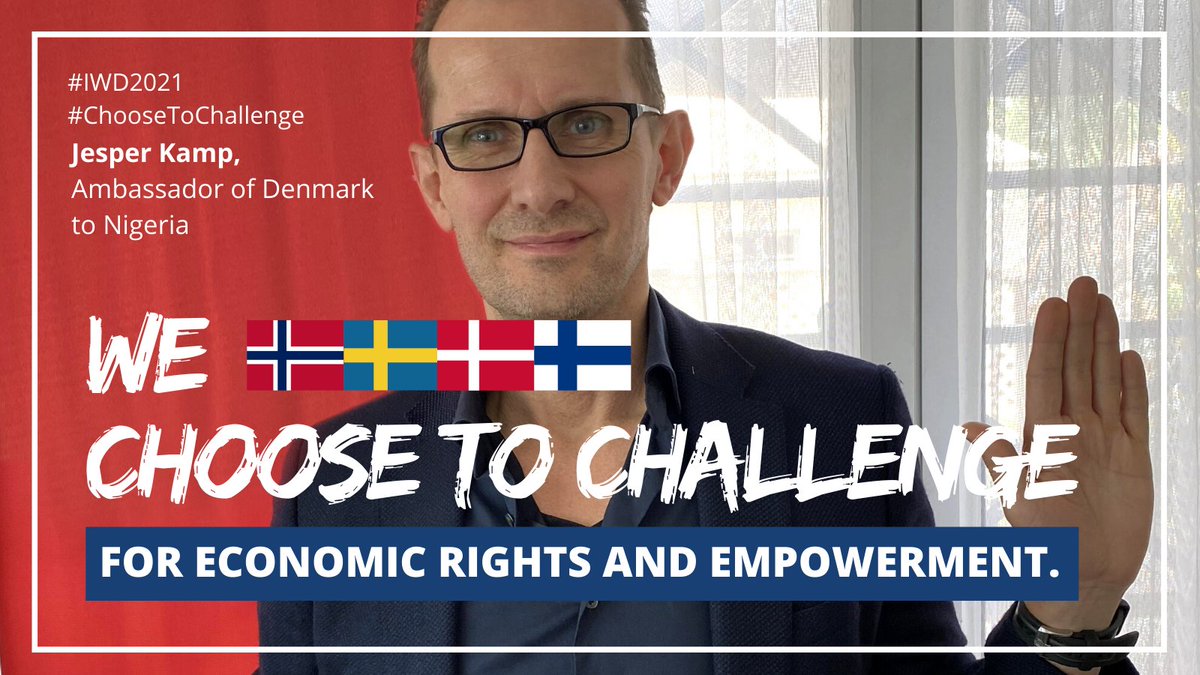 DKambNigeria's tweet photo. Women make enormous contributions to economies, whether in businesses, on farms, as entrepreneurs or employees or by unpaid care work at home, yet remain disproportionately affected by poverty, discrimination and exploitation #IWD2021 #NordicsChooseToChallenge #ChooseToChallenge https://t.co/ndfH93baFv