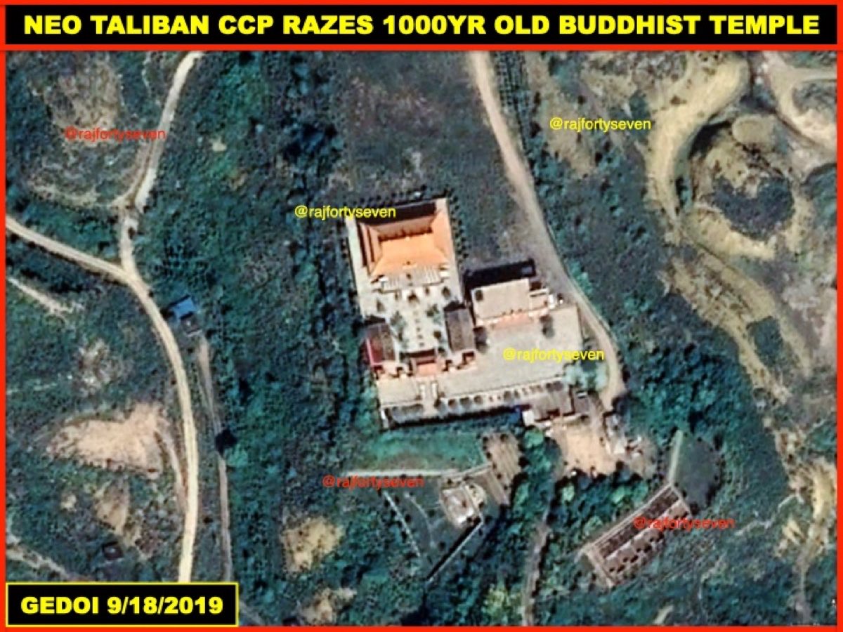 rajfortyseven's tweet photo. #China STOP #religious persecutions!
Neo #Taliban #CCP completely razes to ground an archaeological >1000 years old #Buddhist #Fuyun Temple near #Wujinshan #Shanxi in Jul2020.
HiRes #satellite images reveal complete destruction.
@UN&amp; @UNESCO must punish #CCP&amp;tyrannical #XiPsyPig! https://t.co/yk2bsE6qvF