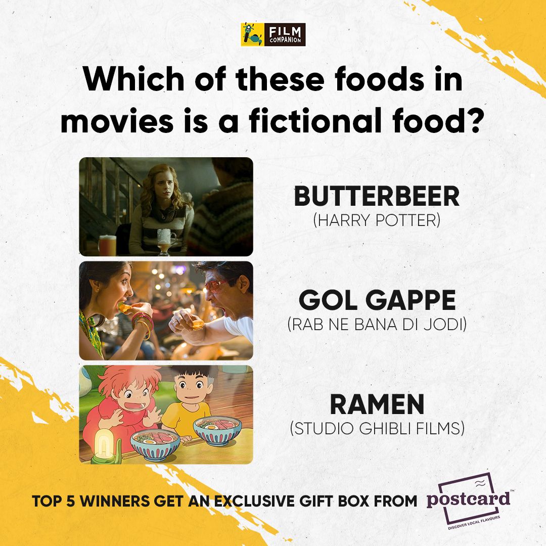 FilmCompanion's tweet photo. #ContestAlert #Giveaway Answer this simple question and win an exclusive Gift Box from #PostcardOfIndia RULES: 1. Follow @FilmCompanion and @Postcard.of.india on Instagram and Facebook. 2. Answer in the comments 3.Tag a friend and make sure they follow these pages too! https://t.co/C8nl9ita4H