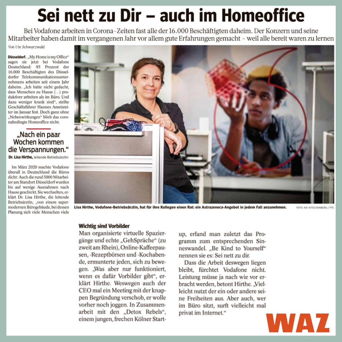 detoxrebels's tweet image. Wenn die @WAZ_Redaktion uns als junges, freches Kölner #Startup bezeichnet🤘

Im Rahmen eines Artikels über @vodafone_de wurde auch unsere Kampagne unter dem Motto #BeKindToYourself aufgegriffen.