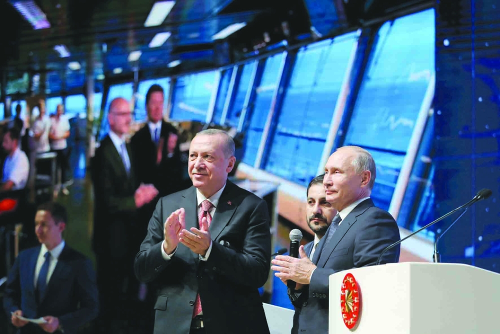 بوتين وأردوغان يدشّنان بناء وحدة الطاقة الثالثة لمحطة نوويّة جنوب تركيا