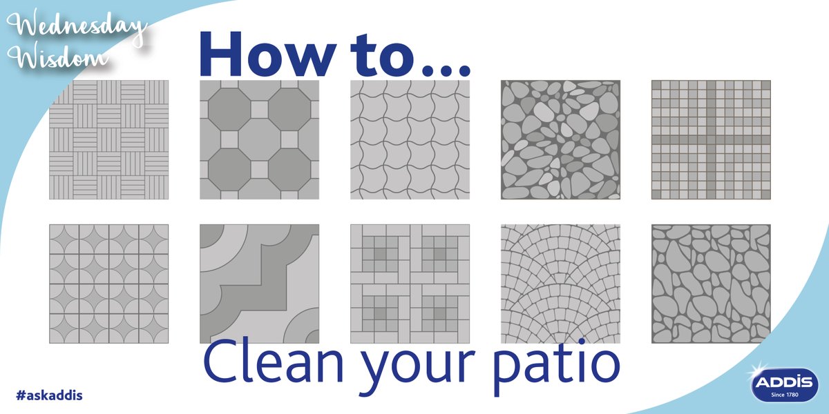 AddisHome's tweet image. With Spring approaching, it’s time to get your patio sparkling in time for gardening season. 

All that’s needed is a bucket, a hard-bristled brush and some warm water.  Test a small area first.  
#askaddis #addishome #wednesdaywisdom
