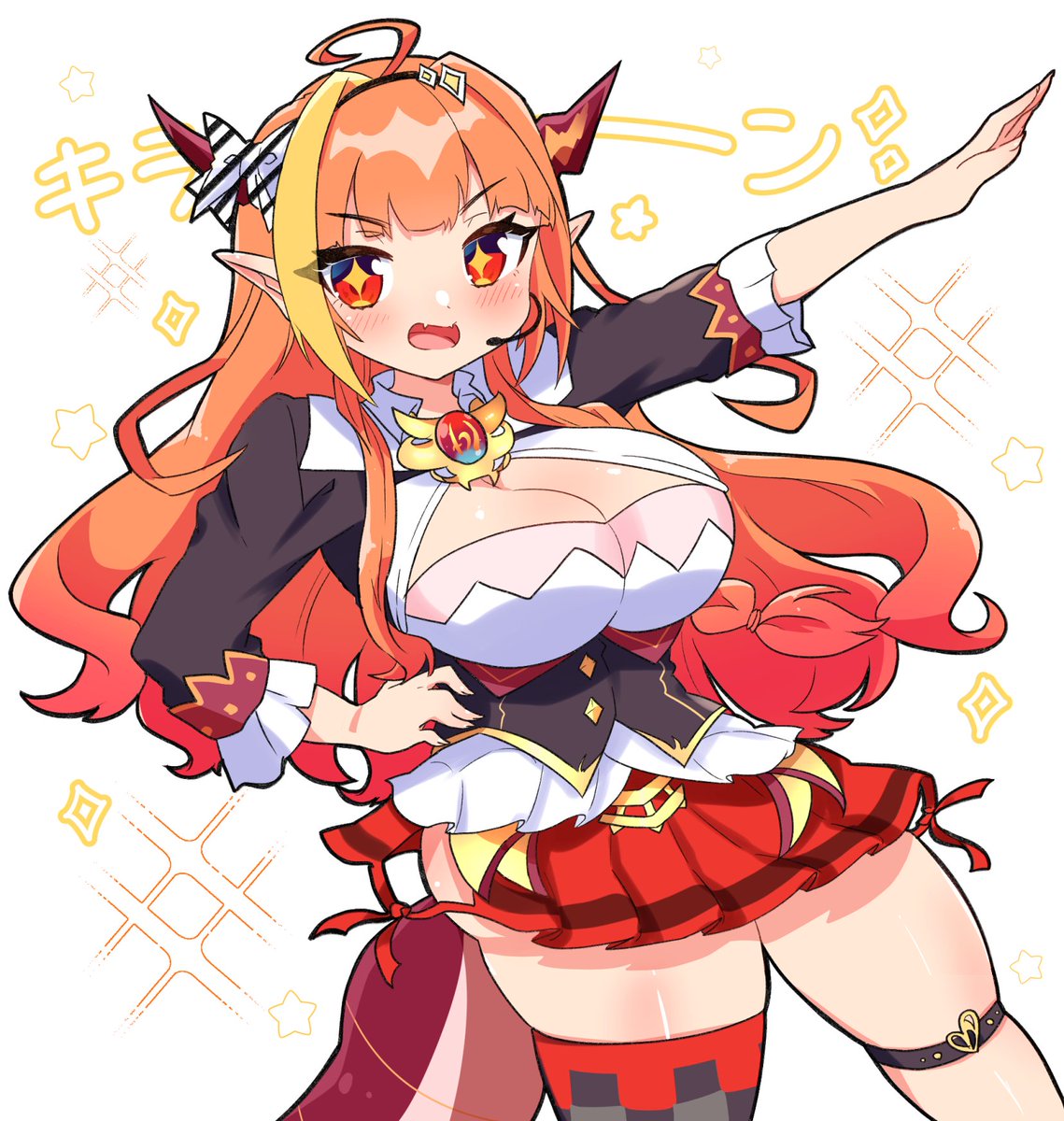 桐生ココ 「キラーン✨?✨
#みかじ絵 」|桜もちのイラスト