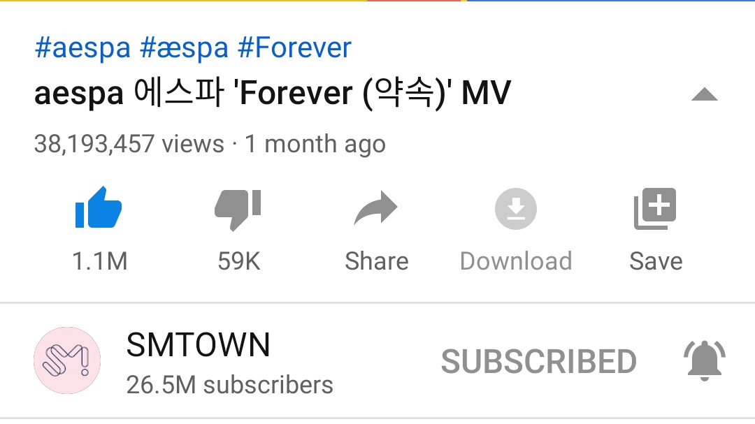 AESPAINAUNION's tweet photo. "aespa 'Forever' MV" views on YouTube is freezing about 2 days. Keep on streaming MYs!

🔗https://t.co/GFcQRBC2oM

#aespa @aespa_official https://t.co/53sCNIzL9n