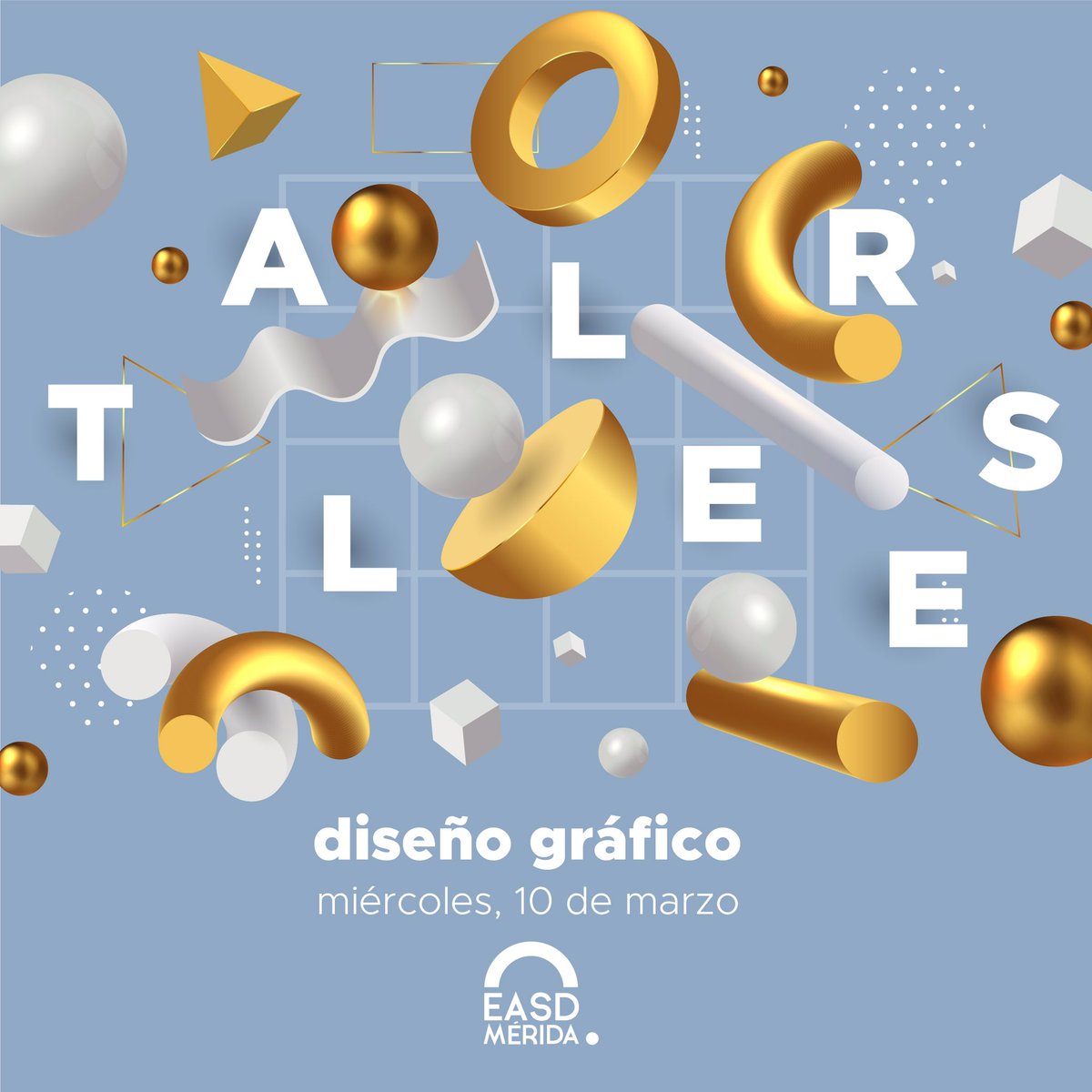 TALLERES 📣

El coronavirus nos lo hará difícil, pero no imposible. Para celebrar de algún modo el “Día del centro” desde el Departamento de diseño gráfico hemos organizado para HOY unos TALLERES de Stickers, chapas, camisetas y Kahoot para los alumnos de ESDG.