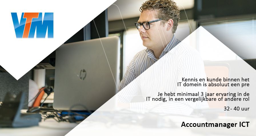 Bekijk #vacature Accountmanager ICT <a href="/VTMgroep/">VTM - ICT, Telecom, IoT</a> in Maasdijk op Westlandwerk.nl via buff.ly/3v4nibK