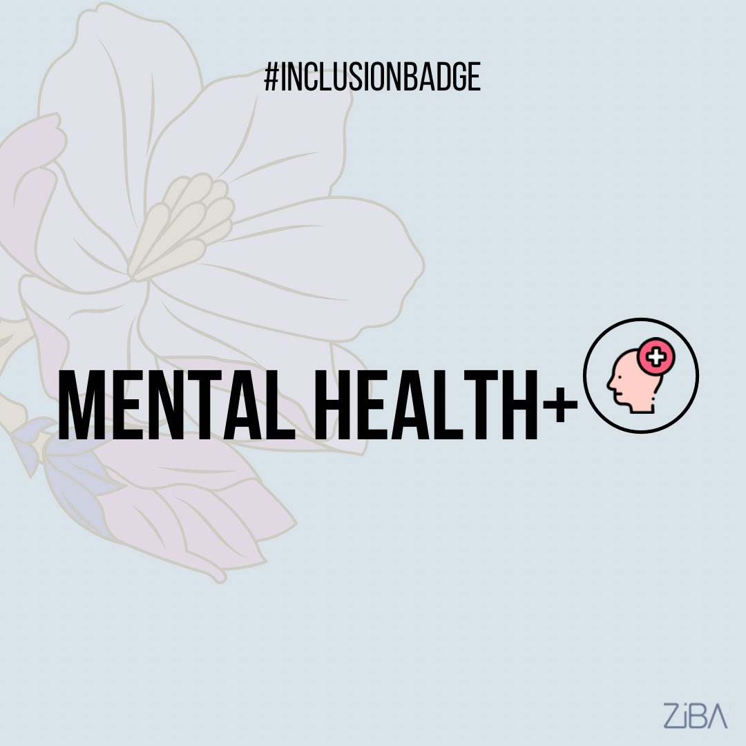 #Anxiety, #claustrophobia, #trichotillomania &amp; #agoraphobia are just a few conditions that can make receiving #beauty services challenging and can be difficult to discuss. 
Our 10 inclusion Badges are a visual display of support and empathy and 
#Mentalhealth is one of them.