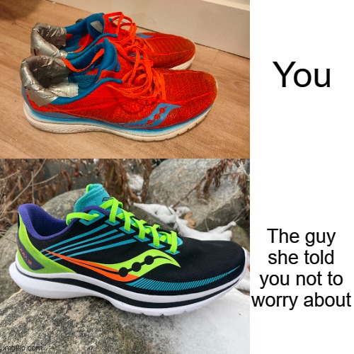 Well, at least I'm frugal! 😂 #runningmemes #runners #saucony