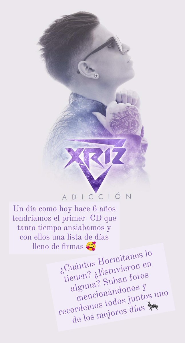 CFOfficialXriz's tweet photo. ¡Estamos de cumpleaños!🐜🐜
#6AñosAdiccionXRIZ https://t.co/sncdQnsQ1b