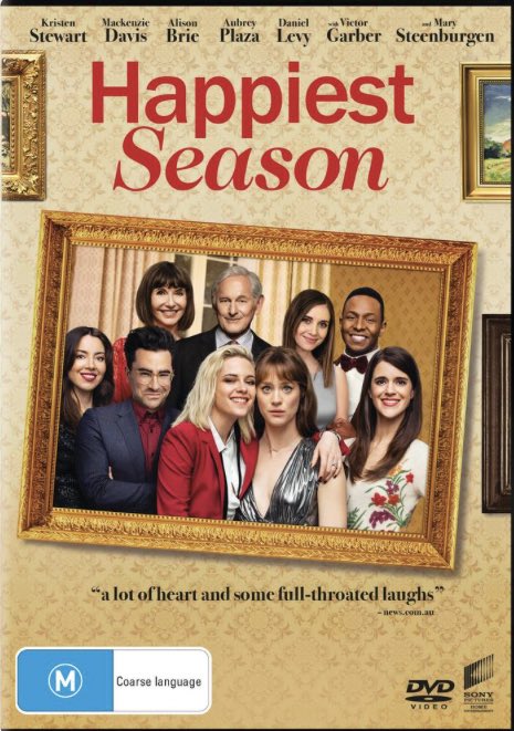 Mel452's tweet photo. Reminder for Australia: #HappiestSeason will be out digitally on 17 March and DVD (incs the blooper reel &amp; deleted scenes) on 24 March 
https://t.co/51NHm97TKR 🌈💫 @HappiestSeason https://t.co/7X5ywII3rO
