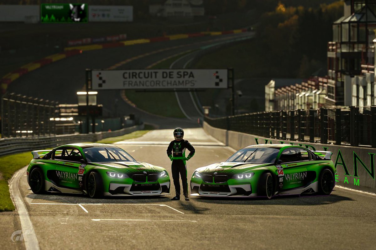 Vamos a Bélgica, a los Valyrios no nos confina nadie!

Carrera en <a href="/SpaFrancorchamp/">SpaFrancorchamps fan</a> de la #EvolutionRacingCup🏁

Nuestros compañeros @VDT_hourin y @VDT_weneflei son hoy los portadores de nuestro fuego🔥

Cuidado que queman!

#ValyrianDrivers #GTSport #Granturismosport #Simracing