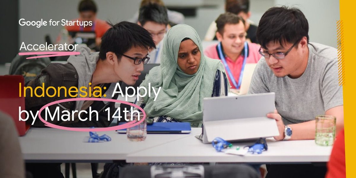 DennisAlund's tweet photo. 📢  Pengumuman bagi startup #founders Indonesia 🇮🇩! Pendaftaran Google for Startups Accelerator masih dibuka!

Segera daftar untuk mengikuti kelas perdana sampai tgl 14 Maret https://t.co/nt2MVUI8fS

Selengkapnya https://t.co/BM2ehW9KYY

#AcceleratedWithGoogle #GFSAcceleratorID https://t.co/1BIvFjoXxX