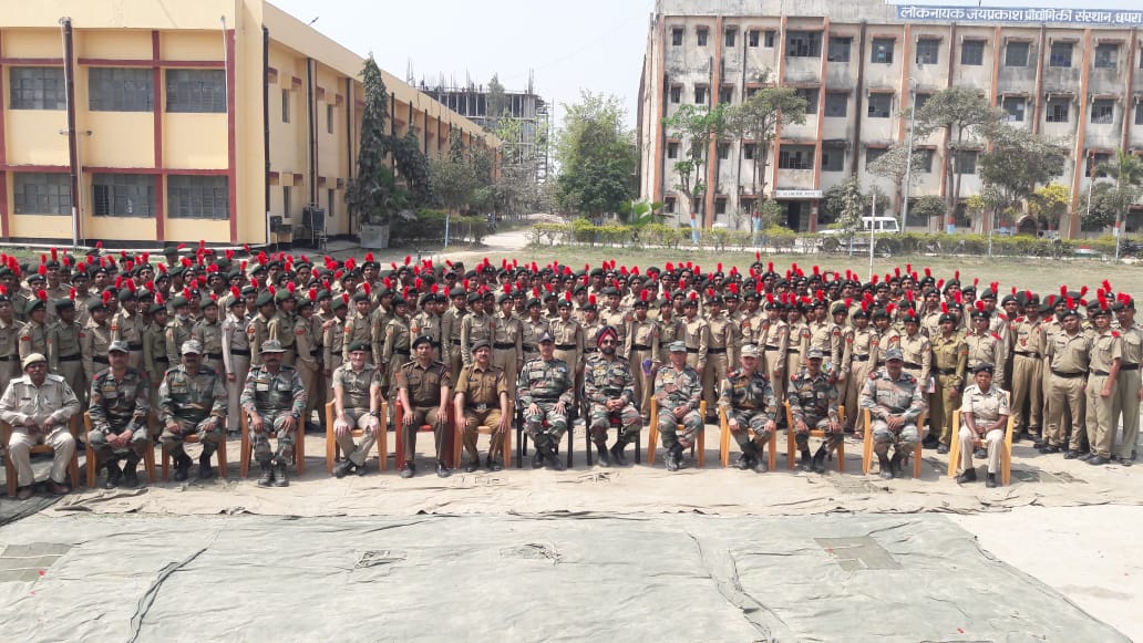BnBihar's tweet photo. Closing address &amp; Prize distribution by Camp Commandant CATC-V on 10 Mar 2021 at LNJP Engg College, Chapra https://t.co/FLgIpEv82b