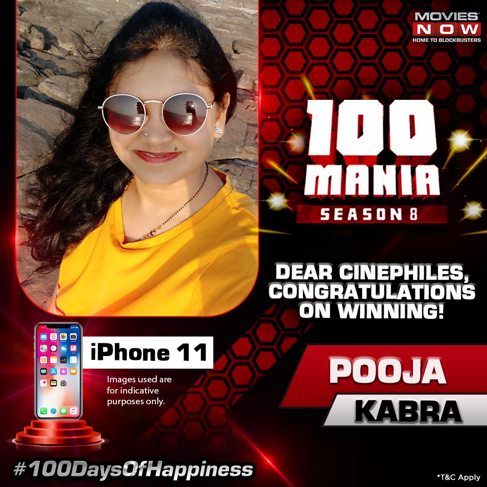 moviesnowtv's tweet photo. Congratulations to these cherished film lovers on winning exciting prizes! Stay tuned as we announce the other winners of #100ManiaS8.
Keep watching, keep winning! 

#100DaysOfHappiness #Winners #Prizes https://t.co/C6JJGpcWWn