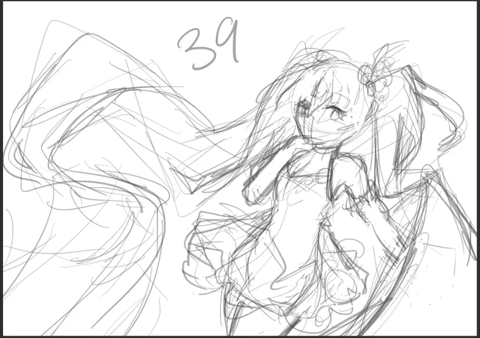 bruh what happened between my rough sketch and my cleaned up color sketch why are my roughs getting uglier as I get older 