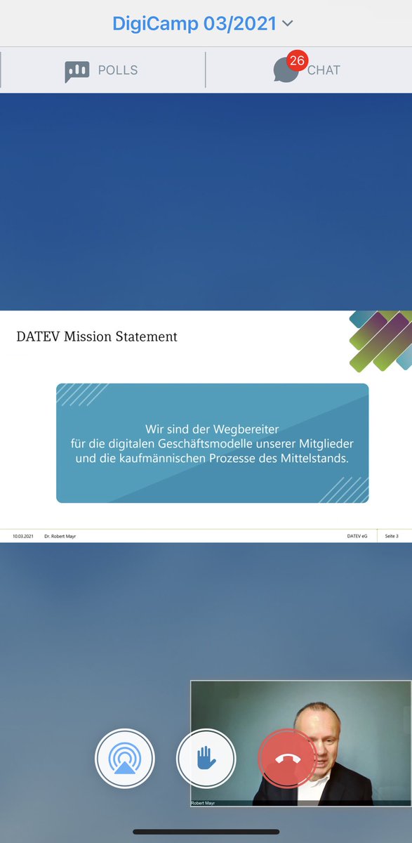 MarcoKeuthen's tweet photo. @Dr_Robert_Mayr in seiner Keynote zum heutigen @DATEV #digicamp
#datev sieht sich als Wegbereiter für digitale Geschäftsmodelle.
Wir als #systempartner unterstützen hierbei kompetent und zuverlässig #mittelstand #steuerberater #datevlernt https://t.co/lMhg81v2KS
