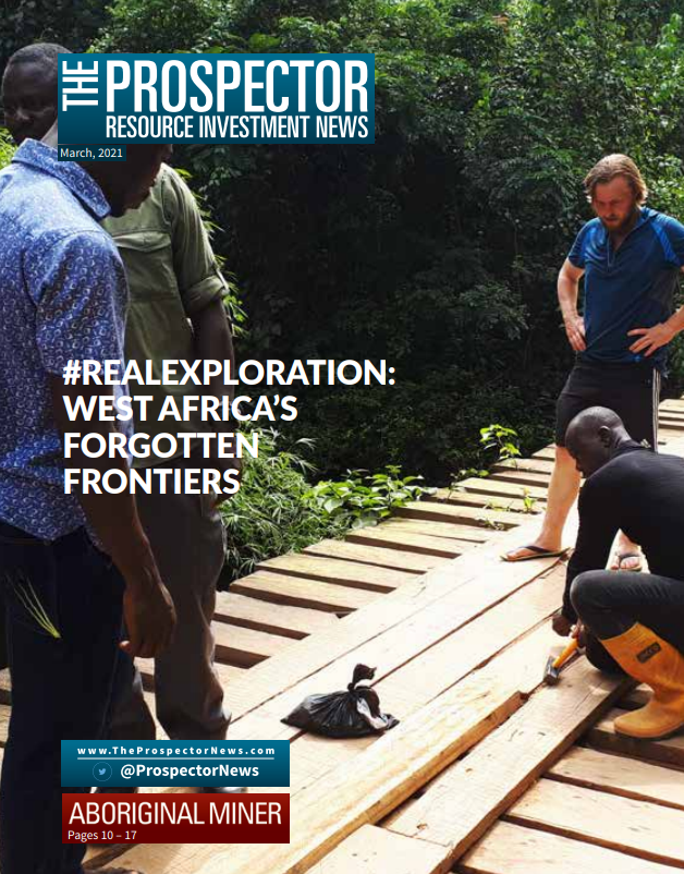 CritProductions's tweet photo. @OriginExpl on the front page of this month's @prospectornews showcasing #realexploration in Liberia #Mintwit #JuniorMining #Gold https://t.co/X2RKERnJiU