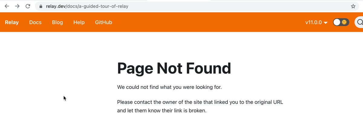 thnk2wn's tweet image. Interesting how #relayjs breaks half the links on their site coming from search engines and then blames the referrer :)