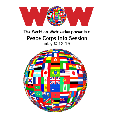 csinews's tweet photo. The World on Wednesday presents a Peace Corps Info Session today @ 12:15. Speak with a recruiter to learn more about opportunities to live, learn, and work with a community overseas. Via Zoom: https://t.co/Z69XPMuizB; Meeting ID: 816 6683 6569
#WeAreCSI #MyCSI https://t.co/1m5xmbgc2A