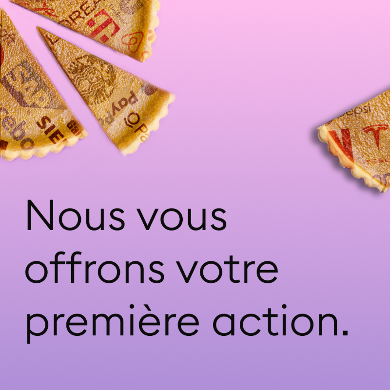 Bitpanda_global's tweet photo. L'attente touche à sa fin. Bientôt : Bitpanda Stocks. Inscrivez-vous pour obtenir gratuitement votre première fraction d'action d'une valeur de 5 € à 200 €.