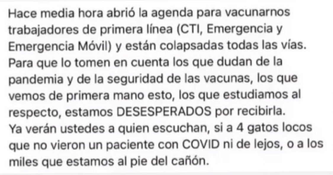 Tal vez suena grosero pero es la realidad. Es de ayer.