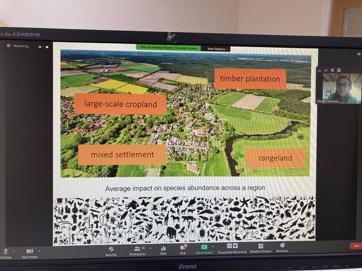 bats_w_borders's tweet photo. 1/2 Dr #HayleyClements @StellenboschUni gives us an overview of an African-wide Biodiversity Intactness Index project across a wide range of taxa! #WingedWednesday #webinar https://t.co/a3sZQfM9uU