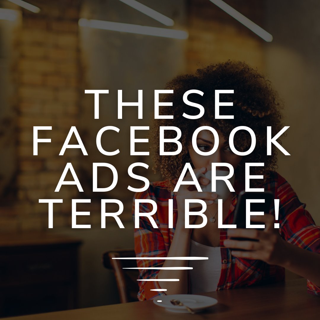 Tidal_Pulse's tweet photo. Yes, the ones you'll be seeing in your feed. They suck. 👎🏼🤯

But let's be frank, #Facebook ads aren't going anywhere, and when the iOS 14 ATT prompt rolls out early spring, inevitably, users will opt out of tracking, and therefore their ads will be less relevant. #ios14 #fbads https://t.co/tZPvq5NSFp