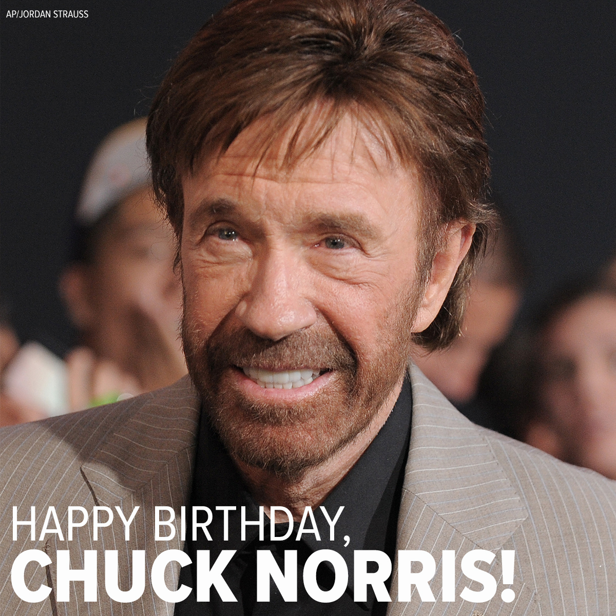 Chuck Norris doesn\t celebrate his birthday, his birthday celebrates him. 

Happy birthday, Chuck Norris! 