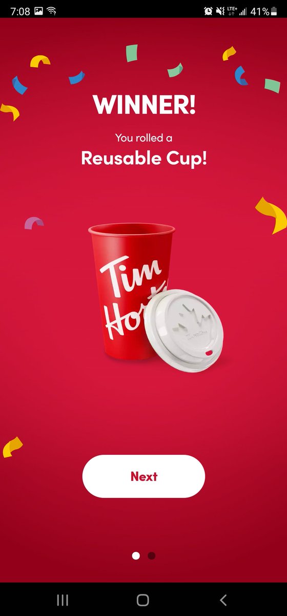 Mario204Super's tweet photo. @TimHortons #Rolluptowin Thanks 😊🙏🏼 #firstwin 🏆 #freecup Woohooo.. #StaySuper 🤗🍄☕ https://t.co/xvHWN77RCU