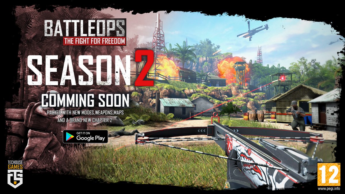 TechouseG's tweet photo. *** ALERT ***

Get Ready for the upcoming update of Season 2 which includes new #exciting Multiplayer Maps, new game modes, and a whole new pack of amazing #Weapons and skins.

Download now :
https://t.co/Fl2NFxm8fC

#techouse #battleops  #videogames #mobilegames https://t.co/LQHKuVYyJ6