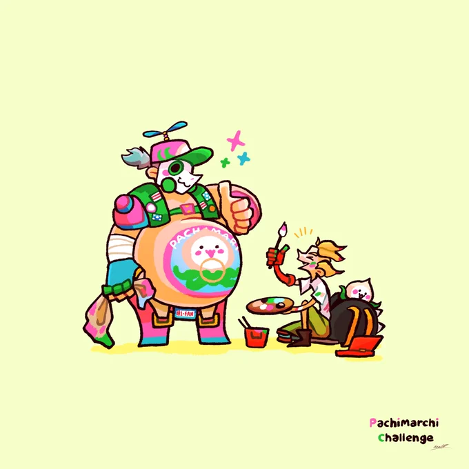 「パーティーを始めようぜ!」
 ???
#PachiMarchi 
#Overwatch 