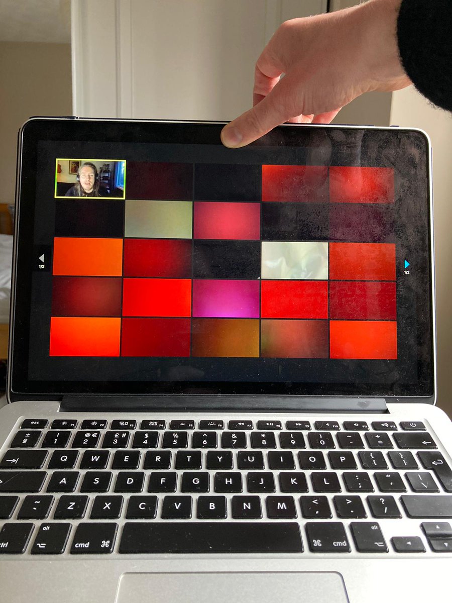 videosmithery's tweet image. exploring collaborative design in Zoom today with students from @McrSchArt  Graphics 1st years for @ProjectUnitX  - some fun telepresent modular experiments happening already :)
(pics by Lucy Vann)