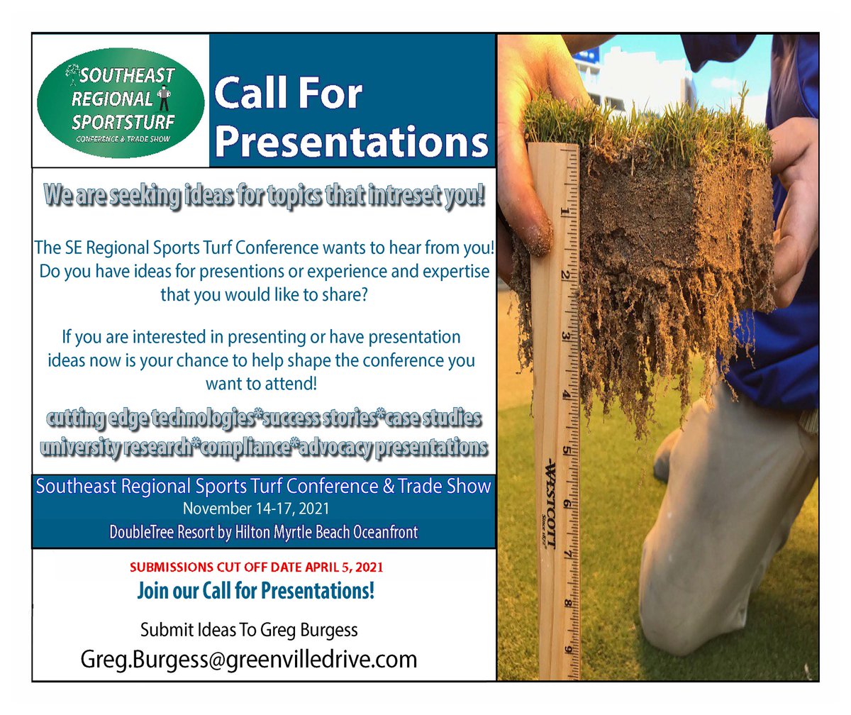 Calling out all you sports turf industry folks with bright ideas and experience to share with others! DM or email me for ideas and questions.<a href="/SC_STMA/">SCSFMA</a> <a href="/NC_STMA/">North Carolina SFMA</a>