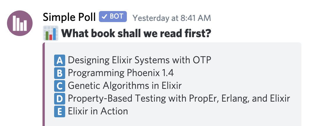 zorn's tweet image. 📚 Today is the last day to vote for Elixir Book Club.