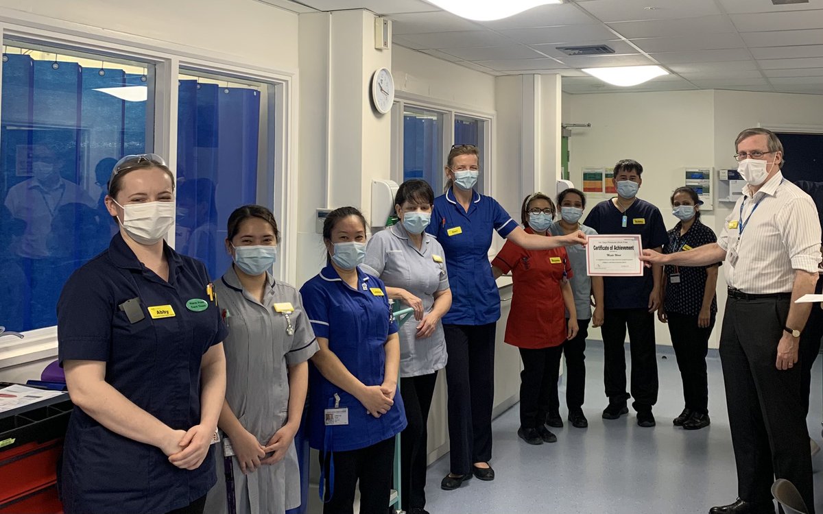 Maple ward have done it again! 100 days free from hospital acquired category 2 and above pressure ulcers. What a great achievement for the whole team in such challenging times! <a href="/ASPHFT/">Ashford & St Peter's</a> <a href="/HarmsFreeCare/">HarmsFreeCareTeam@asphft</a> <a href="/AndyField1/">Andy Field</a> <a href="/RizeldaMachado/">Rizelda Machado</a> <a href="/tsammatthews/">Theresa Matthews</a>