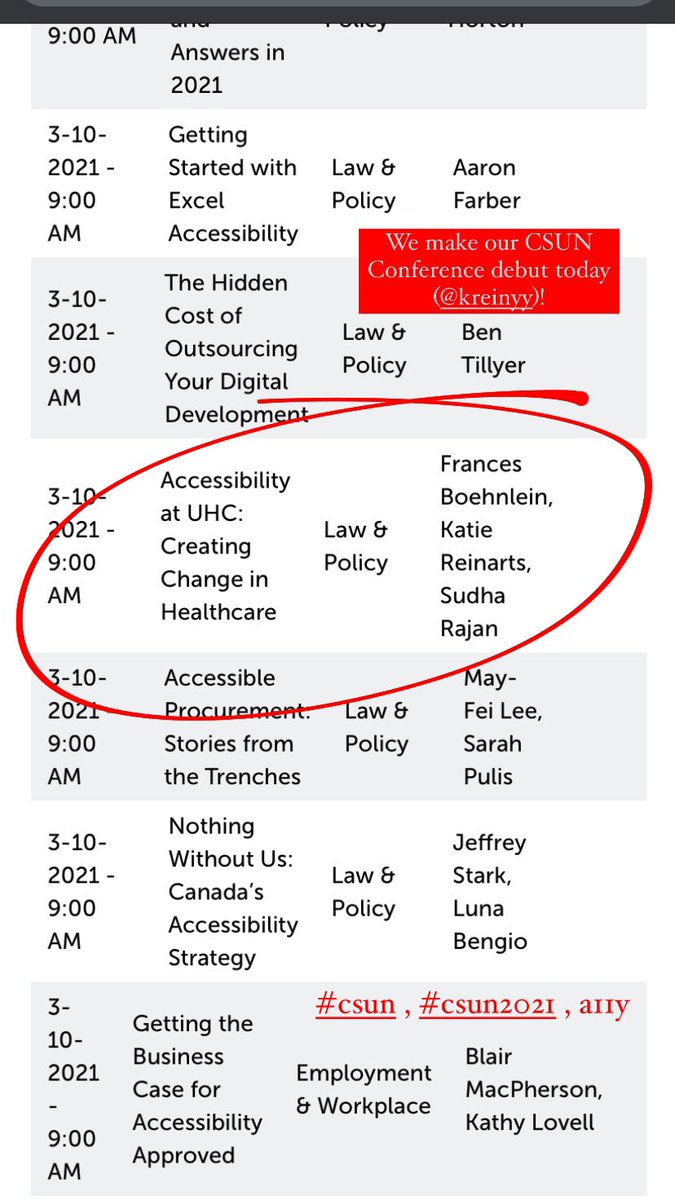 FrancesRashmi's tweet image. TODAY: #CSUN #CSUN2021 #Accessibility: