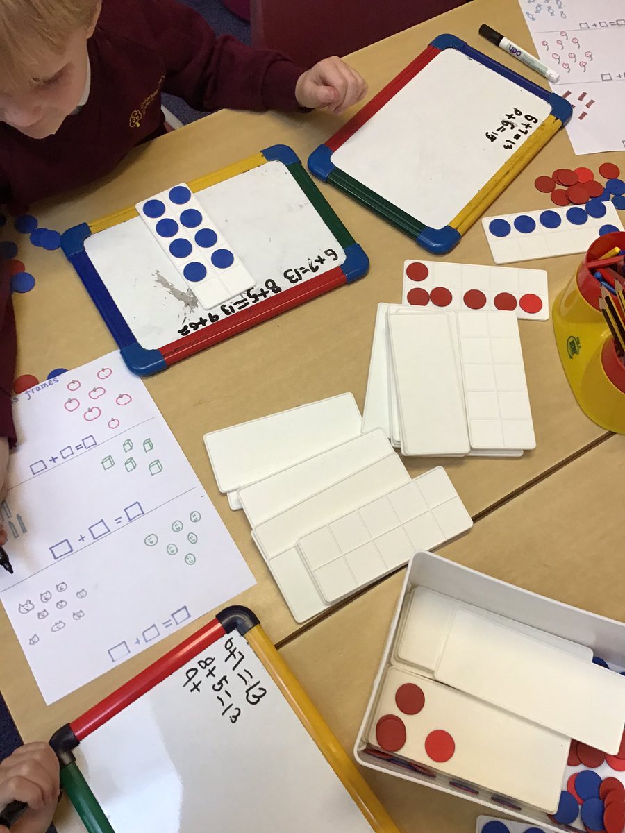 Y3Class1FPA's tweet photo. Great work in Maths today using the tens frames and part, part, whole model to find the total. #practicalmaths #FIDES https://t.co/1xeNj3bcEd