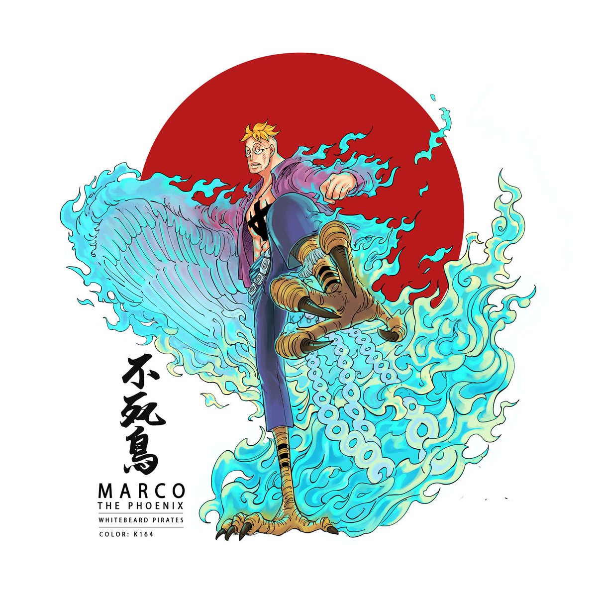 K164 Marco The Phoenix マルコ 白ひげ海賊団 ワノ国 Onepiece