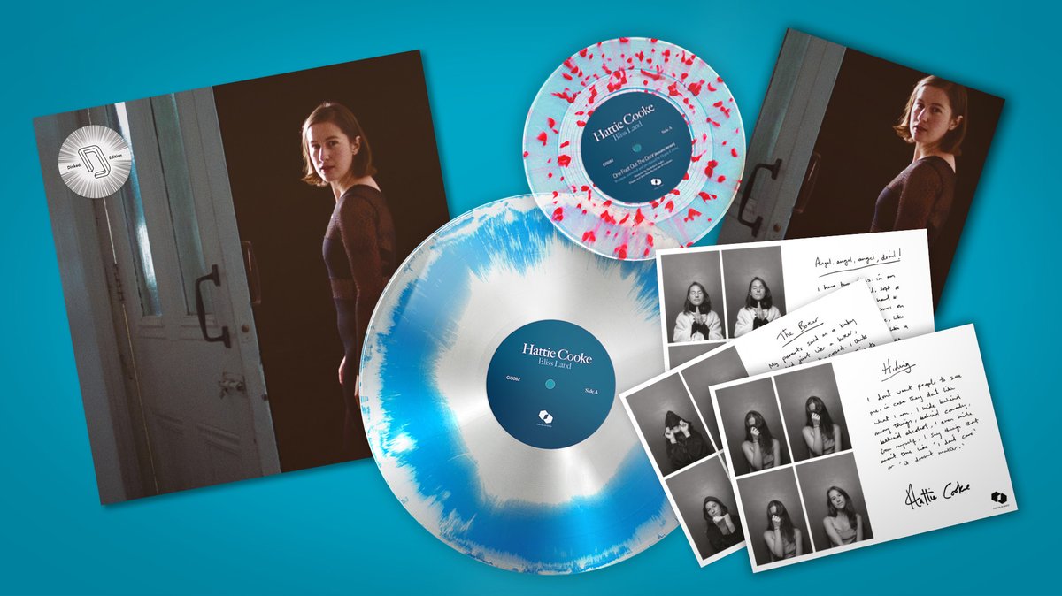 dinkededition's tweet photo. Announcing #dinkededition 105.

“Bliss Land” is the beautiful new LP from Brighton born artist @hattiecooke.

We're delighted to be working with @CastlesInSpace and @Fortedistro on a very lush looking edition.

More Info: https://t.co/RcpLrleTV8 https://t.co/1DjK0BUUUg