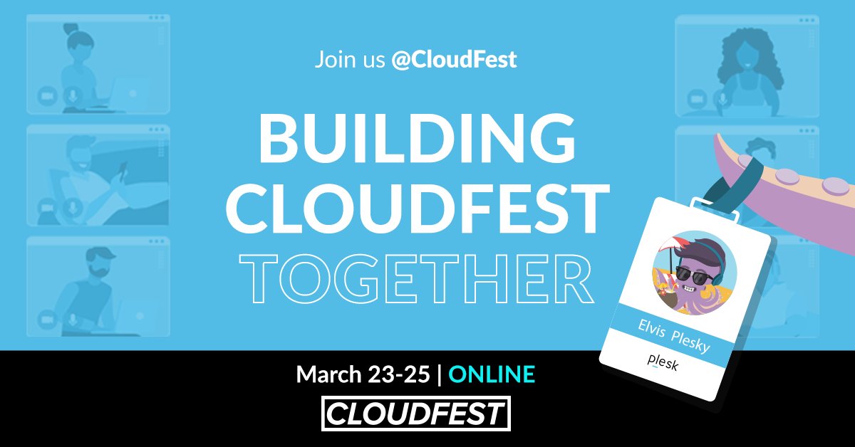 ⏰  time to register for CloudFest 2021 - join us online between Marh 23-25. 3 days revolving around the ☁️  and its advantages:  The Intelligent Cloud, Web Pros in the Cloud, and The Secure Cloud themes await for you. Book your 🆓  seat here 👉 ple.sk/CloudFest2021