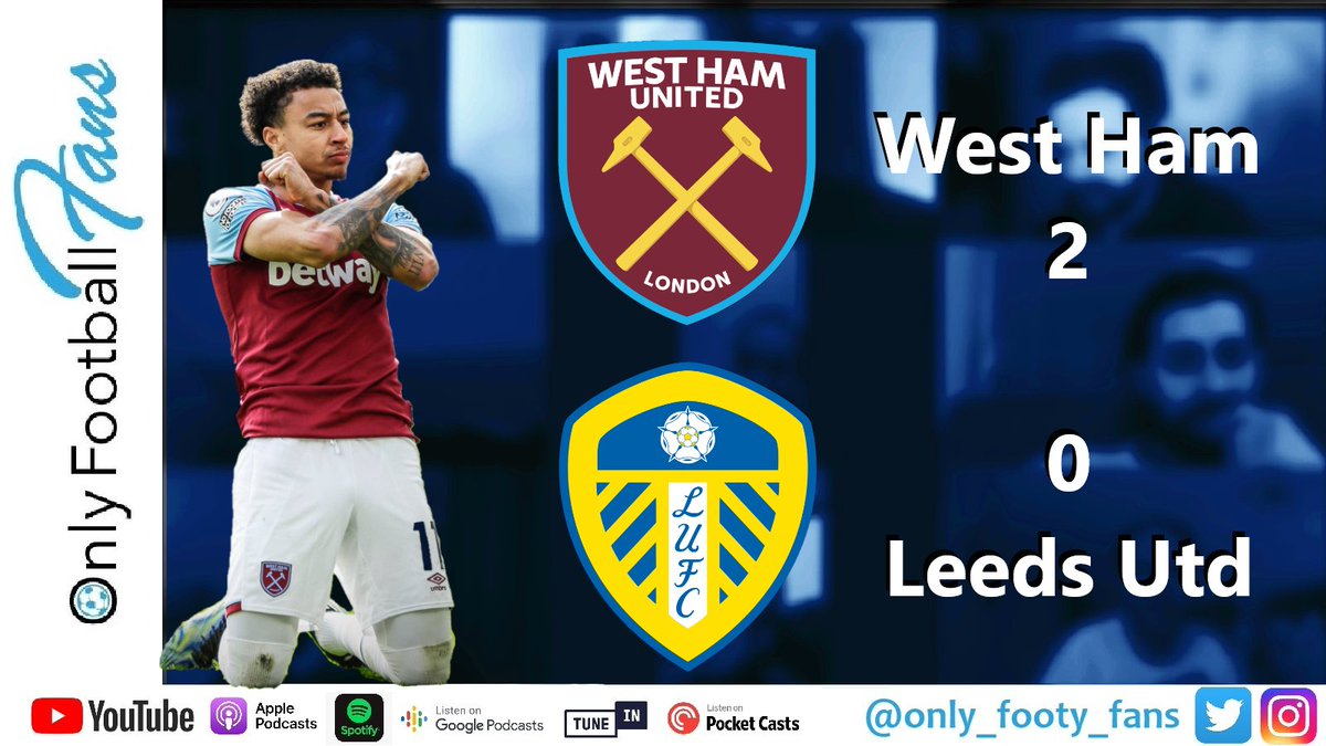 eltel89's tweet photo. Here is the full breakdown of the @WestHam vs. @LUFC match from me & @DanStrug - taken from 'Episode #13 - Green Screen' of the @Only_Footy_Fans Podcast.
πΊ YouTube: https://t.co/6zuli9LDOP
#lufc #alaw #mot #whufc #irons #hammers #premierleague #epl #onlyfootballfans #podcast https://t.co/FdI23WO1Yv
