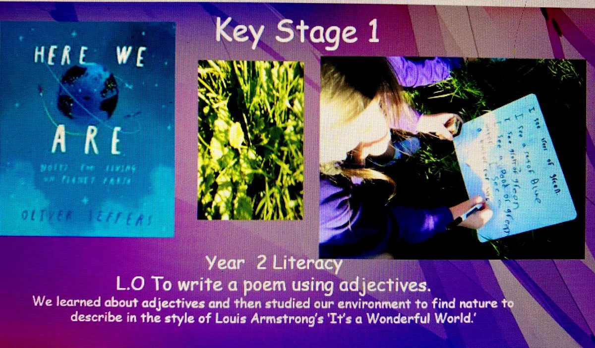 A true #classroomwithclouds for Year 2 English <a href="/MablethorpeAcad/">Mablethorpe Primary Academy</a> and a delightful approach - sharing the best with the <a href="/GreenwoodAcad/">Greenwood Academies Trust</a> Primary Curriculum Assurance Board! #curriculum #teachertwitter #edutwitter #reconnection #education #weareGAT #outdooreducation #YHA
