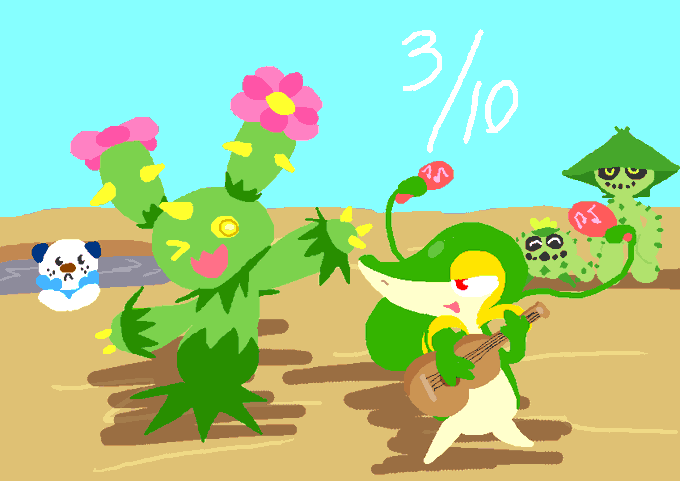 サボテンポケモンのtwitterイラスト検索結果