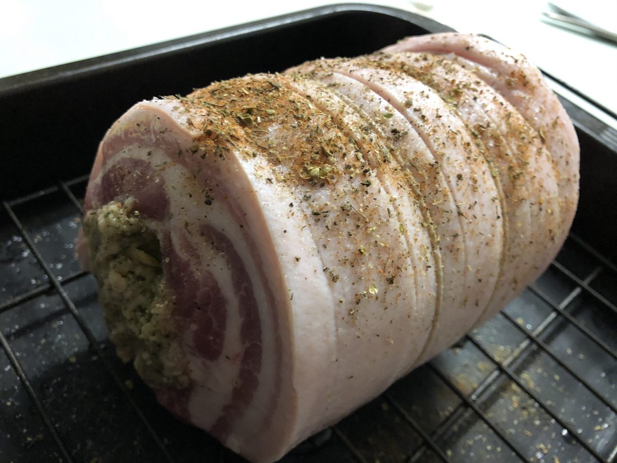 Sunday Roast ideas!  This stuffed, rolled belly pork is fantastic and a new addition to our range of local Moss Valley Pork items.  Available in 3 different weight sizes. Order here for Friday &amp; Saturday delivery buff.ly/2OfVCQH