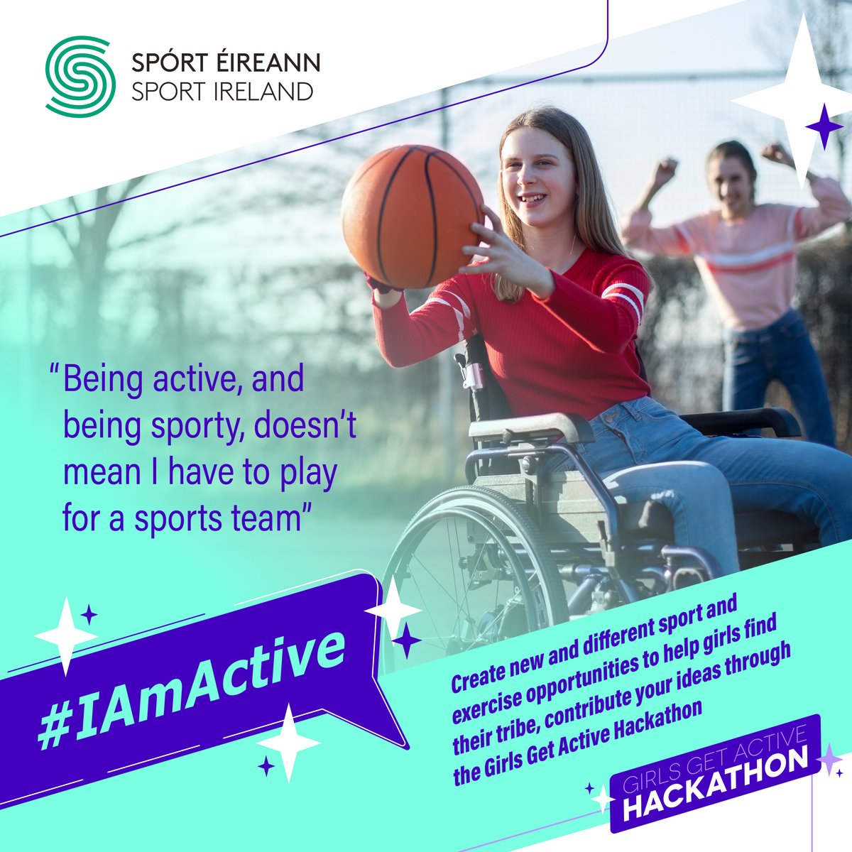 ✨Girls Get Active Hackathon ✨

Join the Hackathon and use your voice to help teenage girls realise that sport and physical activity can be a part of their lives and that sport is for everyone, including them.

sportireland.ie/women-in-sport…

#IamActive #WomeinSportIRE